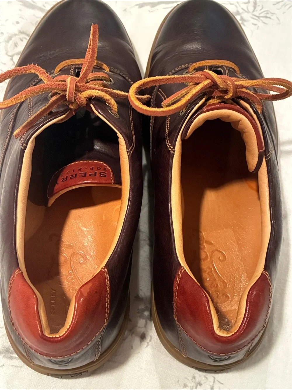 SPERRY GOLD CUP TOP SIDE BROWN LEATHER MENS 11.5M SHOES